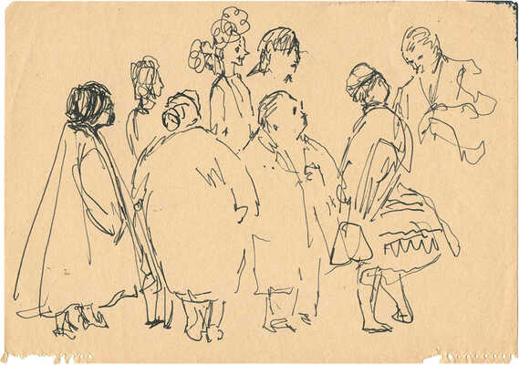 Якобсон Александра Николаевна. Из серии «Сатирические рисунки»